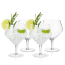 Raye Angled Crystal Gin & Tonic Glasses Set of 4 by Viski