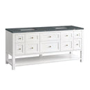 James Martin Breckenridge 72" Double Bathroom Vanity, Bright White