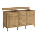 James Martin Lorelai 60" Double Bathroom Vanity, Light Natural Oak