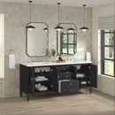 James Martin Myrrin 72" Double Bathroom Vanity, Carbon Oak