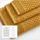 Cotton Diamond Waffle Weave Bath Towel Set - Grayson Collection by Great Bay Home