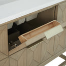 James Martin Emmeline 48" Single Bathroom Vanity, Pebble Oak