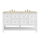 James Martin Breckenridge 60" Double Bathroom Vanity, Bright White