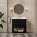 James Martin Lucian 36" Single Bathroom Vanity, Carbon Oak