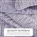Gingham Printed Quilt Set - Gingham Collection by Great Bay Home