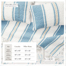 Stripe & Ocean Story Coastal Quilt Set - New Castle Collection by Great Bay Home