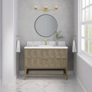 James Martin Emmeline 48" Single Bathroom Vanity, Pebble Oak