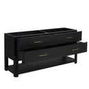 James Martin Lucian 72" Double Vanity Cabinet, Carbon Oak