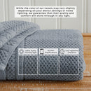 100% Cotton Checkered Jacquard Bath Towel Set - Giuliana Collection by Great Bay Home