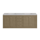 James Martin Chicago 72" Double Bathroom Vanity, Walnut Whisper