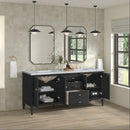 James Martin Myrrin 72" Double Bathroom Vanity, Carbon Oak