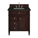 James Martin Brittany 30" Single Bathroom Vanity, Burnished Mahogany