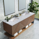James Martin Marcello 72" Floating Double Bathroom Vanity, Chestnut