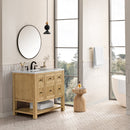James Martin Breckenridge 36" Single Bathroom Vanity, Light Natural Oak