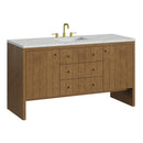 James Martin Hudson 60" Single Bathroom Vanity, Honey Oak