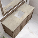 James Martin Bristol 60" Single Bathroom Vanity, Whitewashed Walnut