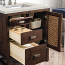 James Martin Addison 30" Single Bathroom Vanity, Mid-Century Acacia