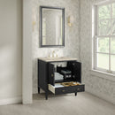 James Martin Myrrin 30" Single Bathroom Vanity, Carbon Oak