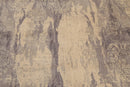 6' x 9' Hand Knotted Designer Grunge/Distress Look Wool Area rug Beige