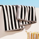 Oversized Striped Border Cabana Beach Towel - Santa Cruz by Great Bay Home
