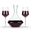 Raye Angled Crystal Bordeaux Decanter & Wine Glass Set