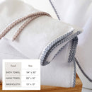 Cotton Border-Stitched 6-Piece Towel Set - Valery Collection by Great Bay Home