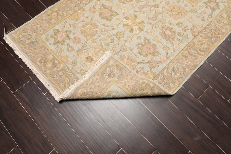 3'10" x 5'10" Hand Knotted Reversible Wool Area Rug Blue