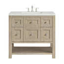 James Martin Breckenridge 36" Single Bathroom Vanity, Whitewashed Oak