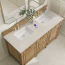 James Martin Lorelai 60" Double Bathroom Vanity, Light Natural Oak
