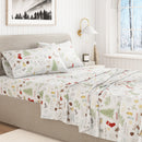 Turkish Cotton Christmas Flannel Sheet Set - Whittaker Collection by Great Bay Home