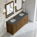 James Martin Bellshire 72" Double Bathroom Vanity, Honey Oak