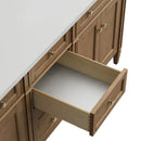 James Martin Brittany 72" Double Bathroom Vanity, Pecan