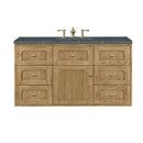 James Martin Laurent 48" Dual Mount Single Bathroom Vanity, Light Natural Oak