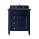 James Martin Brittany 30" Single Bathroom Vanity, Victory Blue