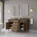 James Martin Brittany 60" Double Bathroom Vanity, Pecan