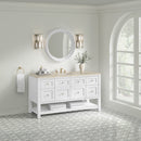 James Martin Breckenridge 60" Single Bathroom Vanity, Bright White