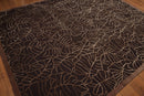8'x10' Hand Knotted 200 KPSI extra dense pile Tibetan Wool & Silk area rug Brown