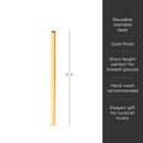 Belmont Lowball Straws Set of 6 by Viski