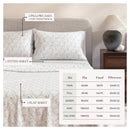 Turkish Cotton Flannel Sheet Set - Winter Floral Collection by Great Bay Home