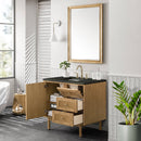 James Martin Laurent 36" Dual Mount Single Bathroom Vanity, Light Natural Oak