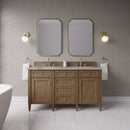 James Martin Brittany 60" Double Bathroom Vanity, Pecan
