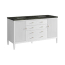 James Martin Myrrin 60" Double Bathroom Vanity, Bright White