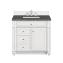 James Martin Bristol 36" Single Bathroom Vanity, Bright White