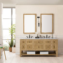 James Martin Breckenridge 72" Double Bathroom Vanity, Light Natural Oak