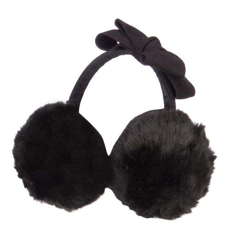 Faux Fur Felt Bow Ear Muff