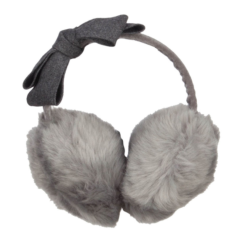 Faux Fur Felt Bow Ear Muff