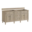 James Martin Lorelai 72" Double Bathroom Vanity, Whitewashed Oak