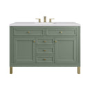 James Martin Chicago 48" Single Bathroom Vanity, Smokey Celadon