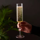 Laurel Crystal Champagne Flutes Set of 2 by Viski