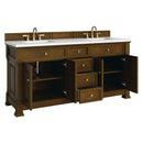 James Martin Brookfield 72" Double Bathroom Vanity, Honey Oak